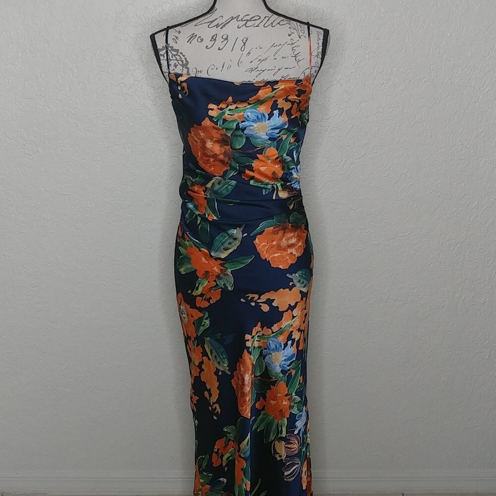 Hello Molly Multicolored Floral Tank Maxi Dress Size 2